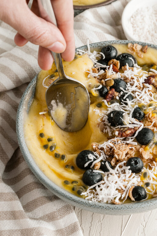 Mango Banana Smoothie Bowl Two City Vegans