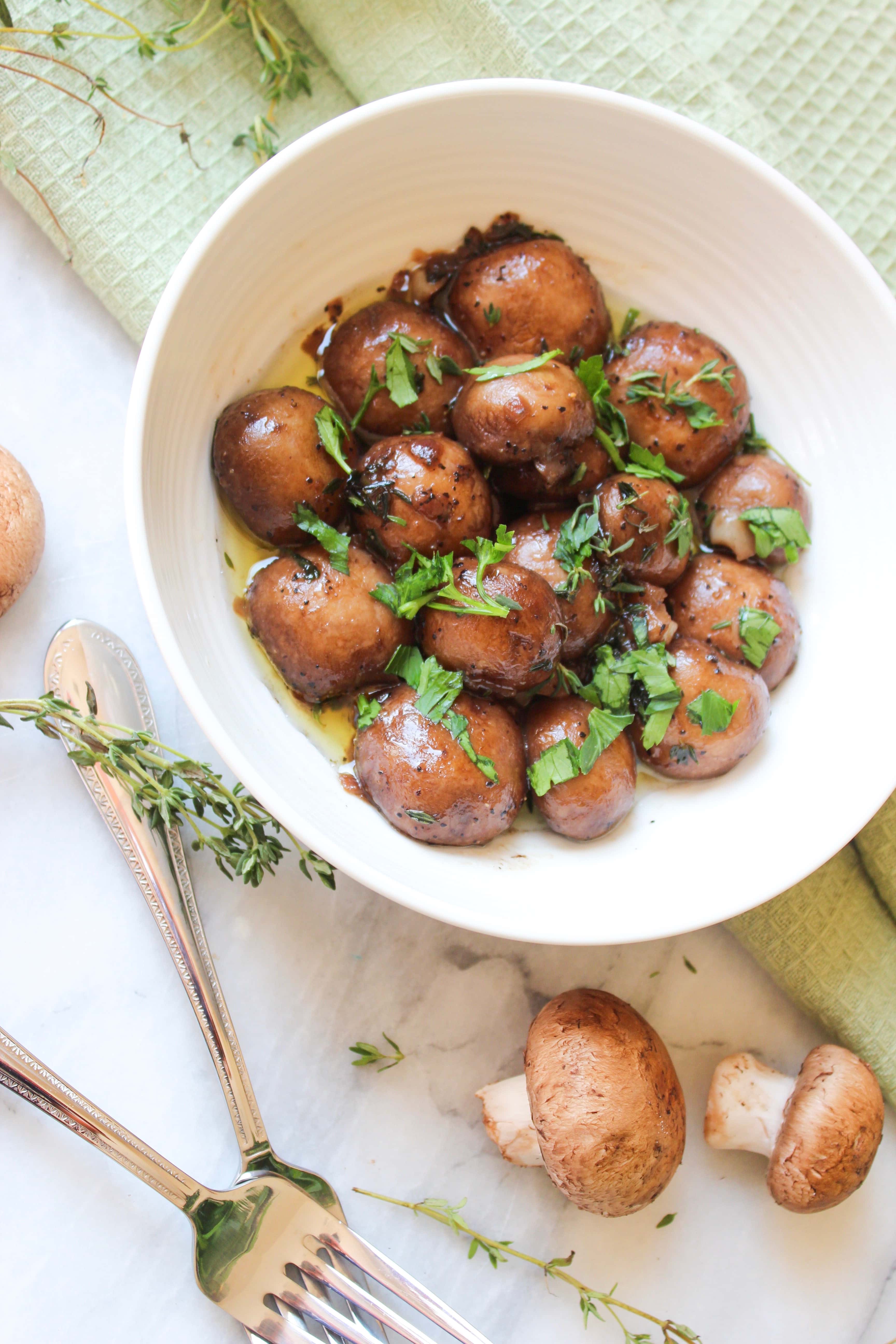Garlic Butter Mushrooms Cooking Time 10 minutes Two Cloves In A Pot