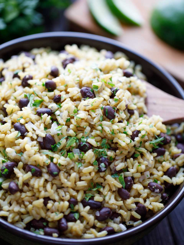Easy Rice and Beans Story Two Healthy Kitchens