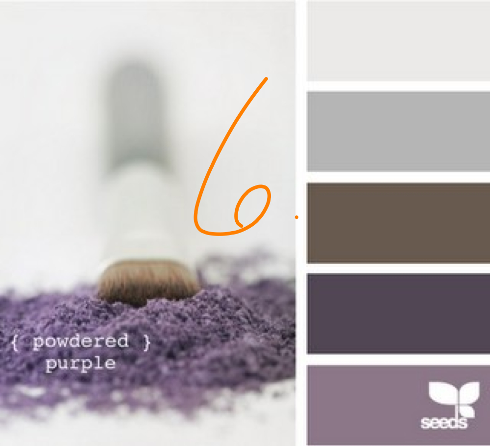 Plum And Grey Living Room