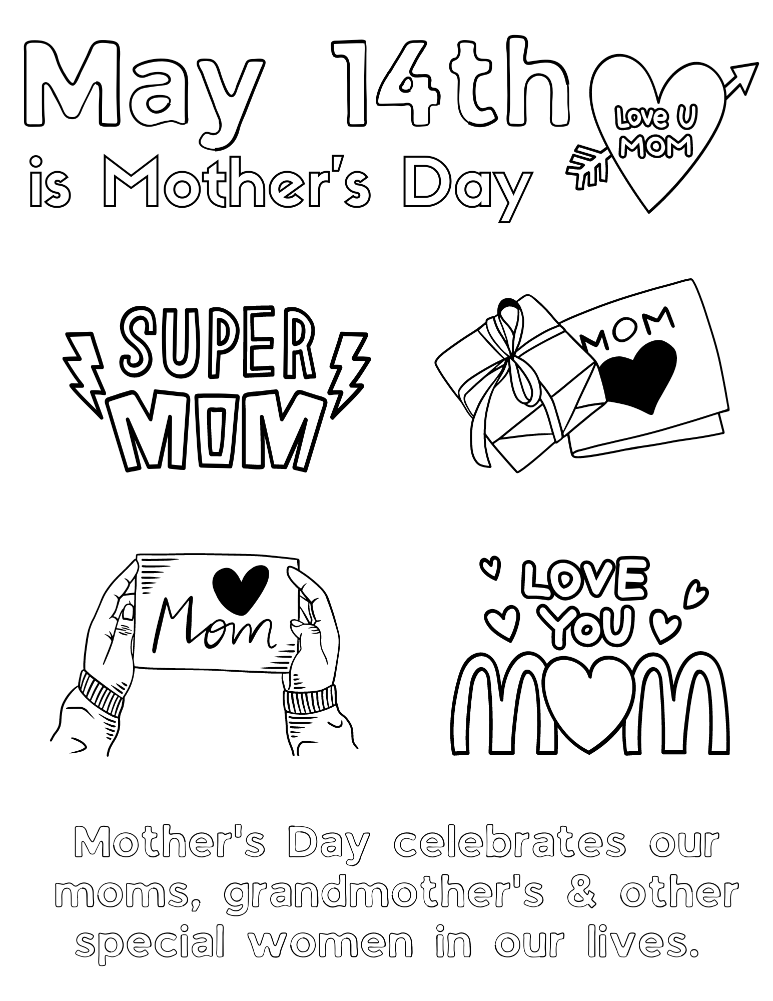 Free Printable May Coloring Pages for Kids and Adults