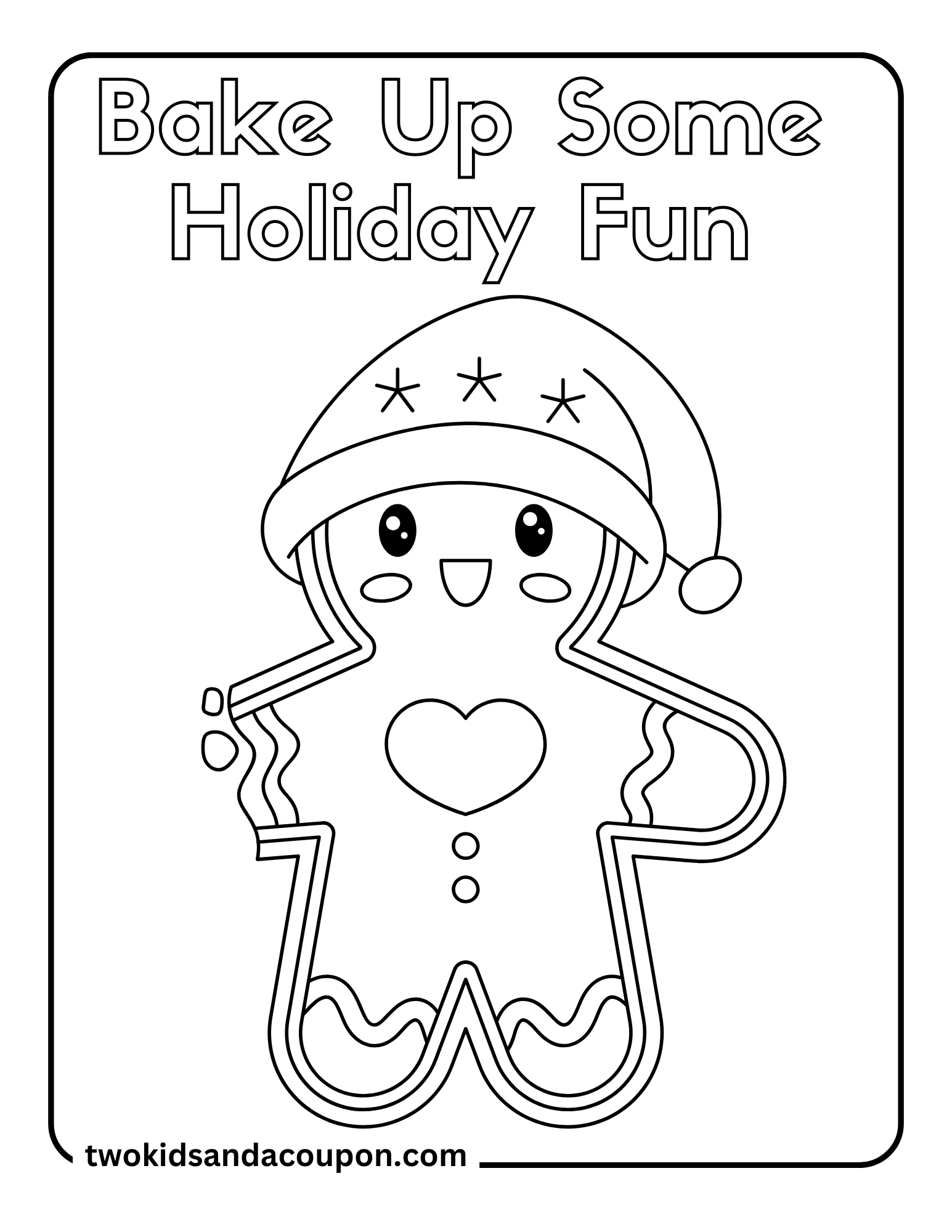 Sweeten Up Your Holidays with 9 Gingerbread Coloring Pages