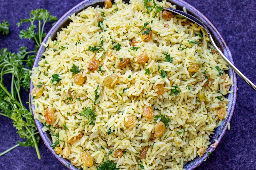Curried Rice with Raisins Two Kooks In The Kitchen