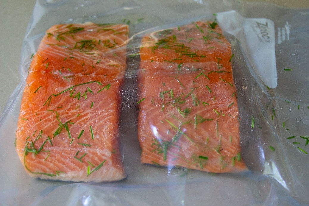 Sous Vide Salmon Recipe with Caper Sauce Two Kooks In The Kitchen