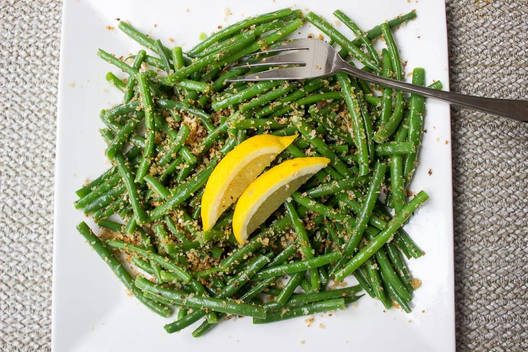 Green Beans with LemonGarlic Panko Crumbs Two Kooks In The Kitchen