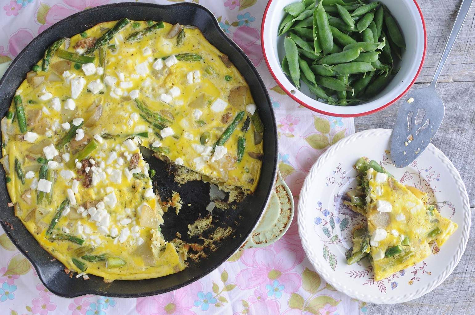 Spring Frittata ⋆ Two Lucky Spoons
