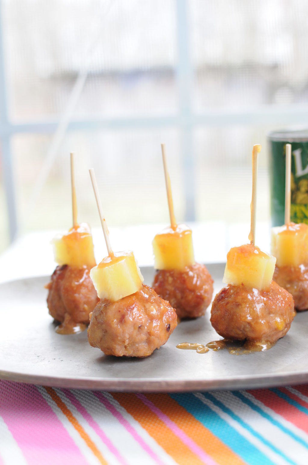 Gloriously Retro Pineapple Ham Balls Two Lucky Spoons