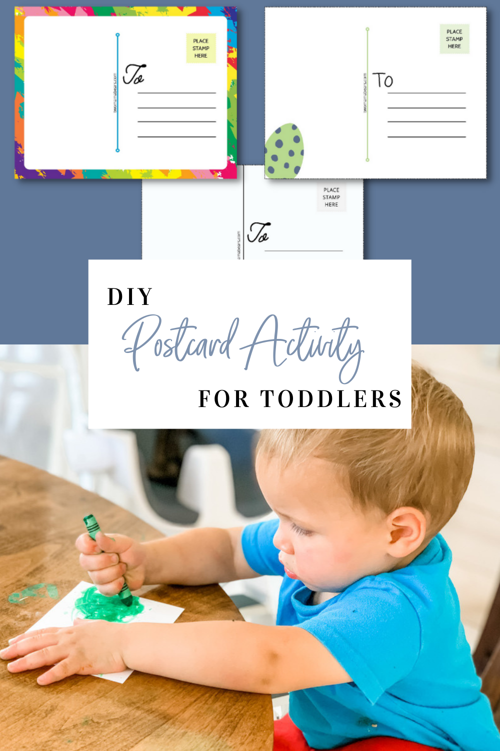 DIY Postcard Activity A Fun, Simple Craft for Toddlers Two Mama Bears
