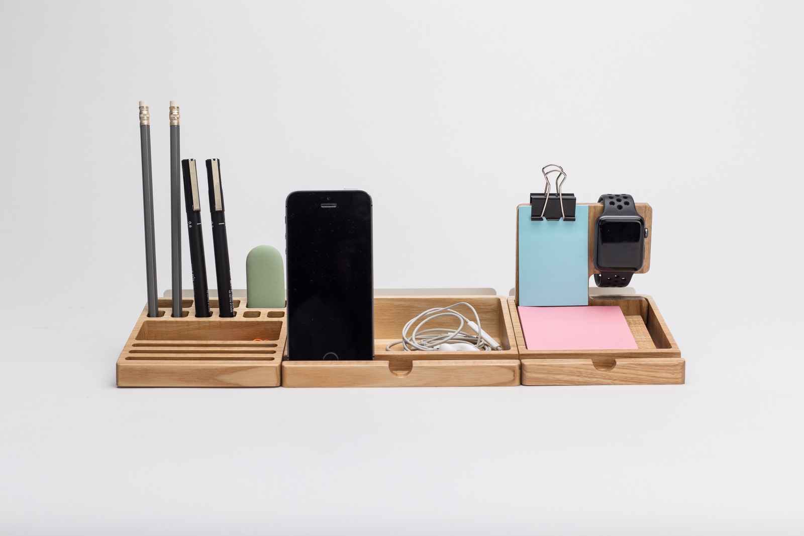 Wooden desk organizer set Twonee
