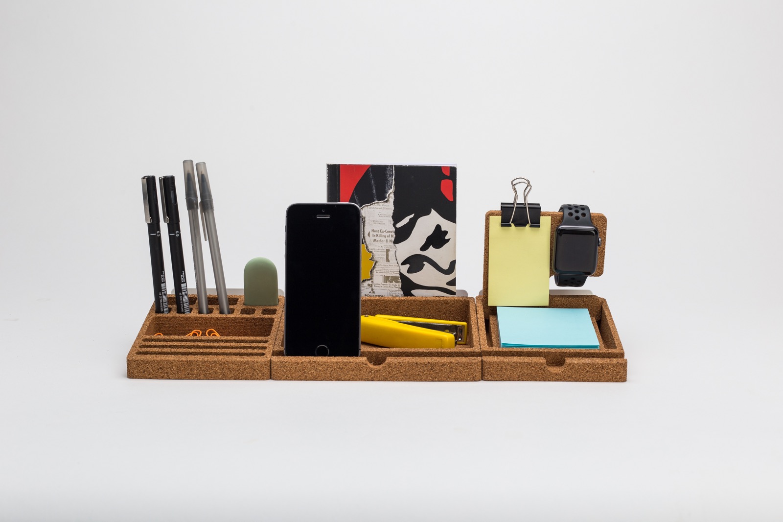 Cork desk organizer set Twonee