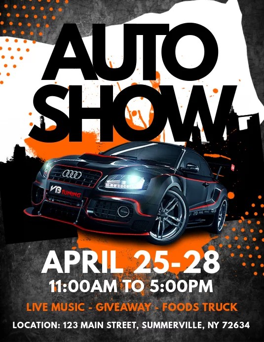 Free Car Show Flyer Template (2021 Best Design Idea)