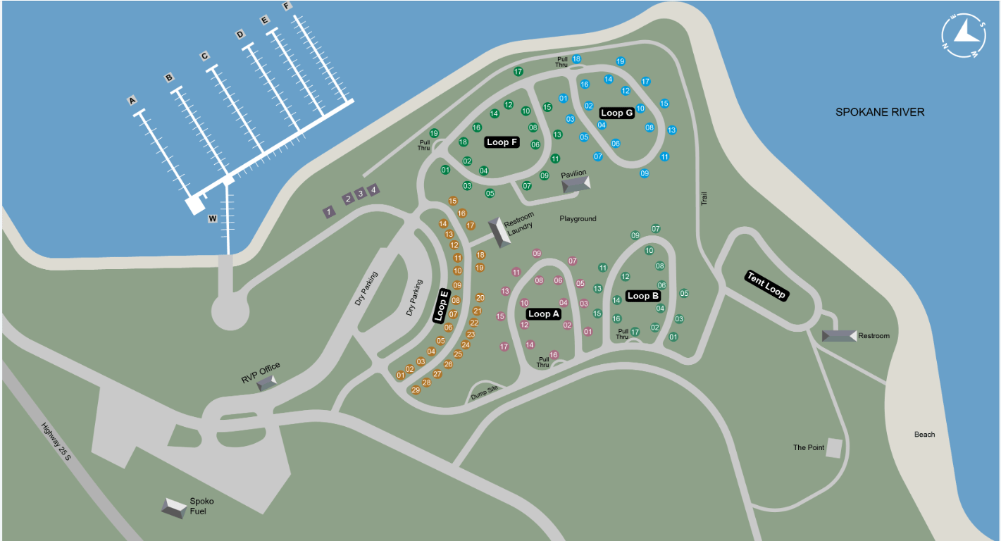 Resort Map Two Rivers Resort