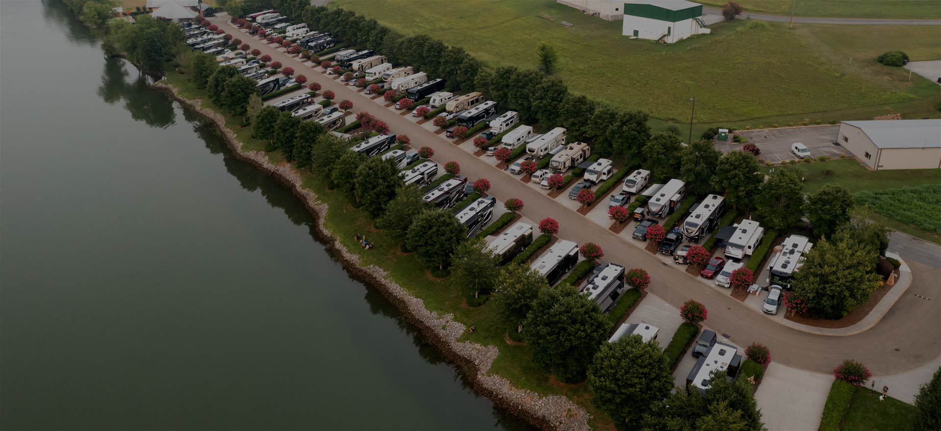 wateraerial Two Rivers Landing RV Resort