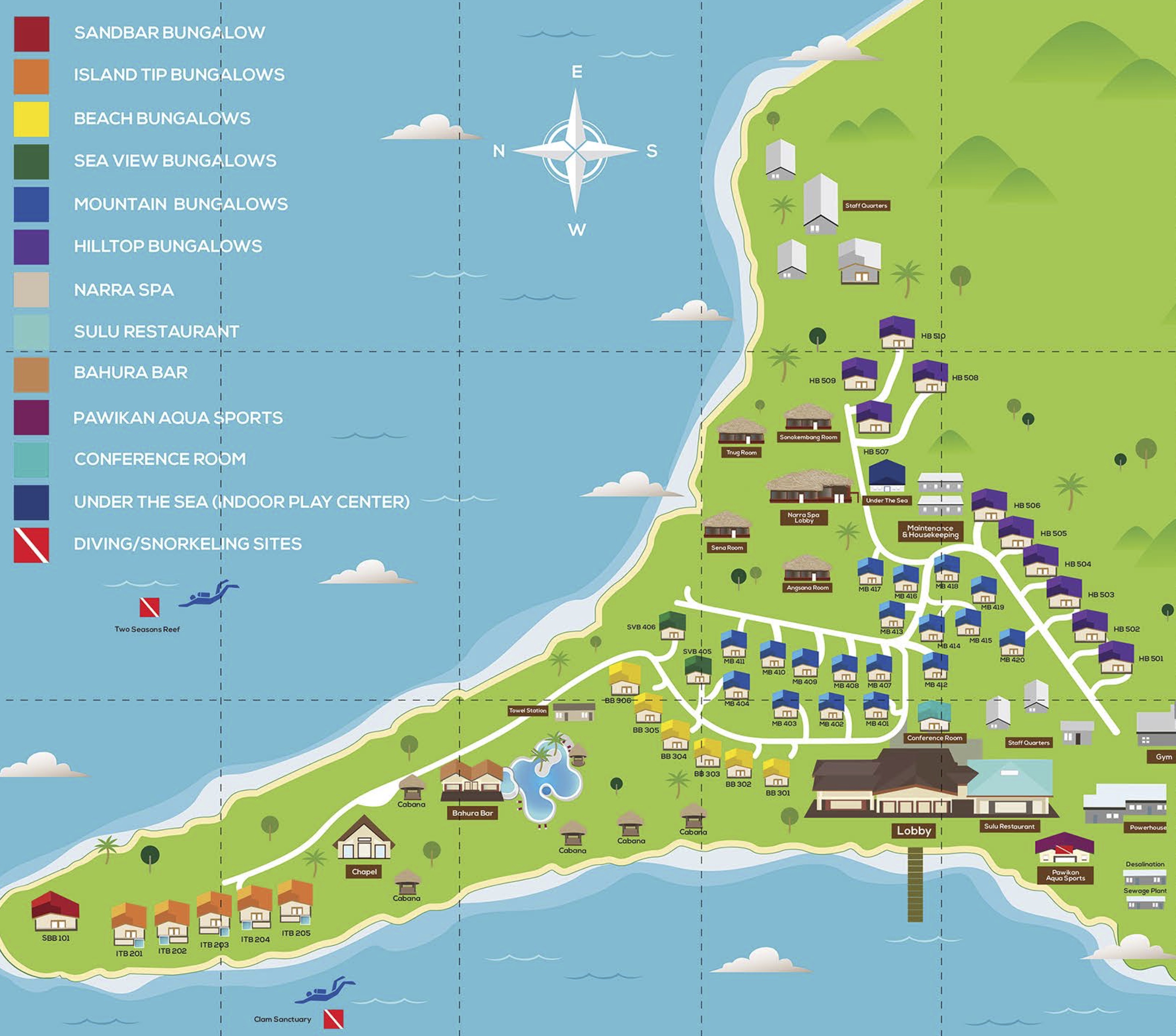 Two Seasons Coron Island Resort & Spa Palawan Recreation