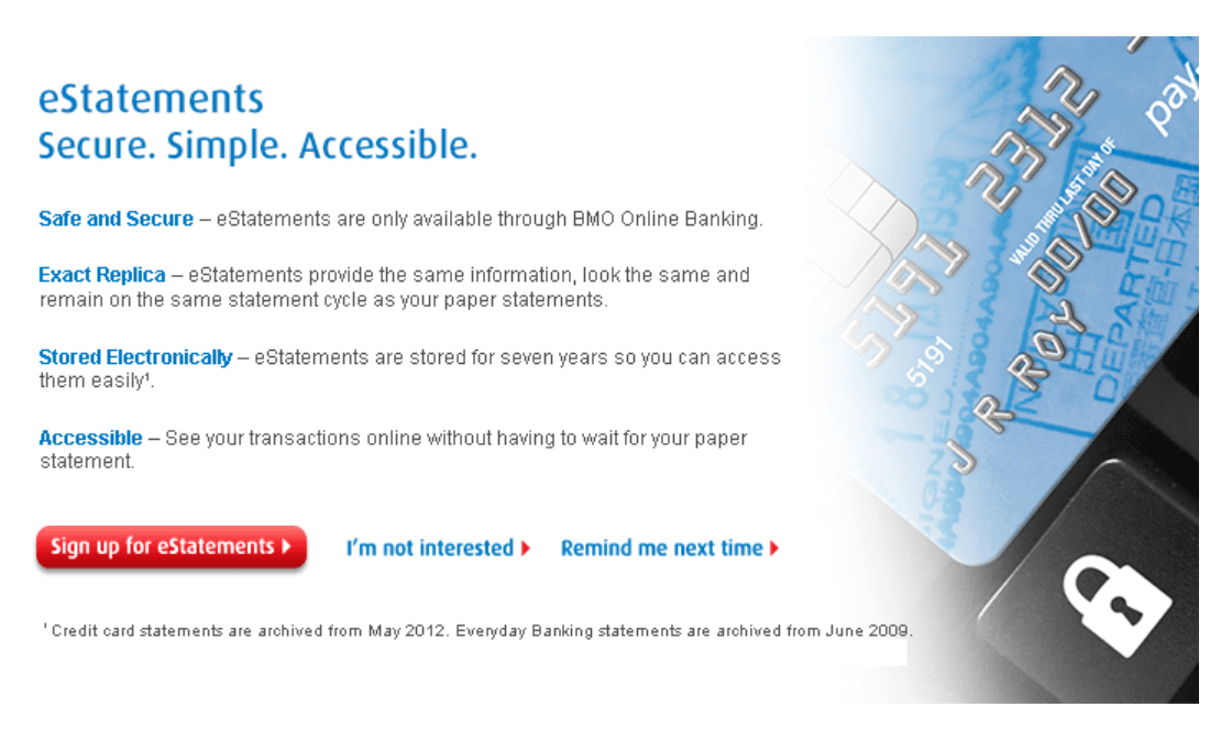 A Great Example of How to Promote eStatements and eBills Two Sides