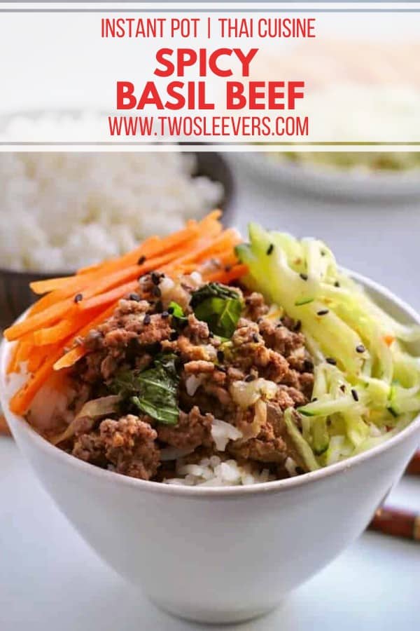 Spicy Thai Basil Beef Bowls Easy One Pot Dinner Recipe!