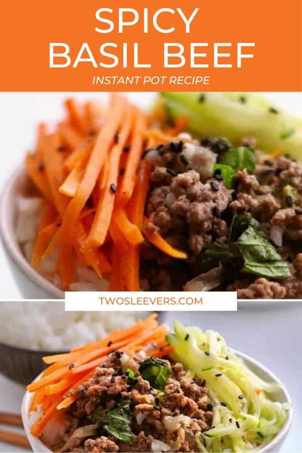 Spicy Thai Basil Beef Bowls Easy One Pot Dinner Recipe!
