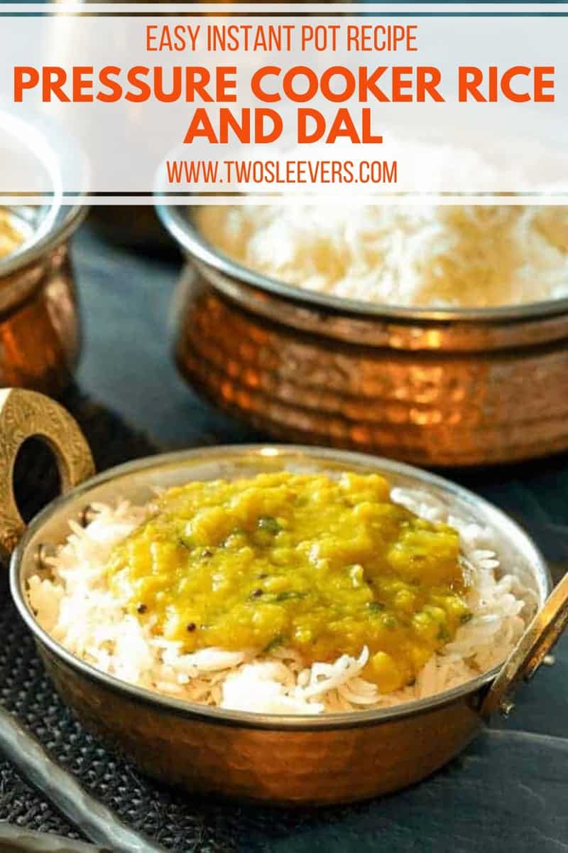 Pressure Cooker Rice and Dal Toor Dal and Rice TwoSleevers