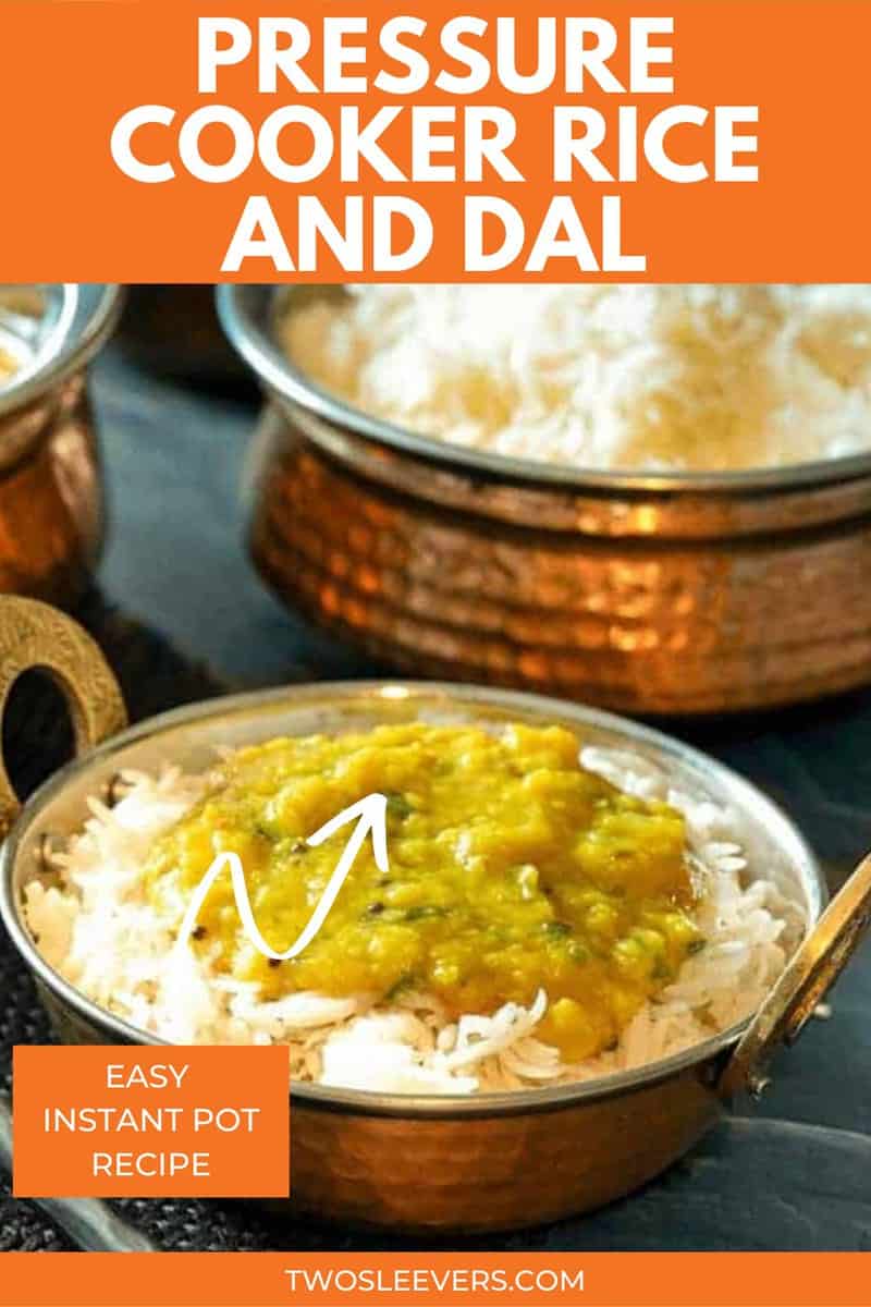 Pressure Cooker Rice and Dal Toor Dal and Rice TwoSleevers