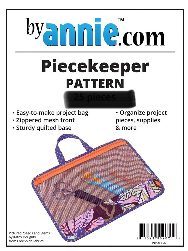 Piecekeeper Project Bag pattern sheet by Annie Two Thimbles