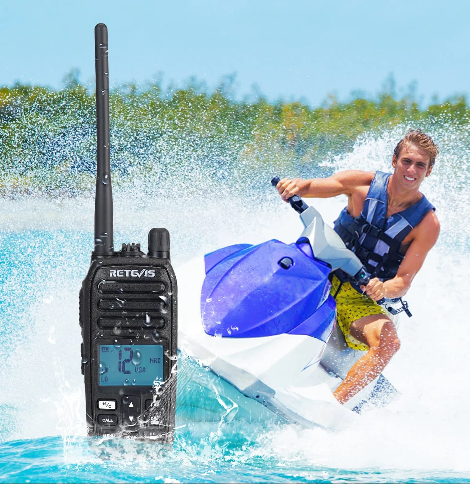 Boat Safety Equipment Using Marine Radios for Help Two Way Radio