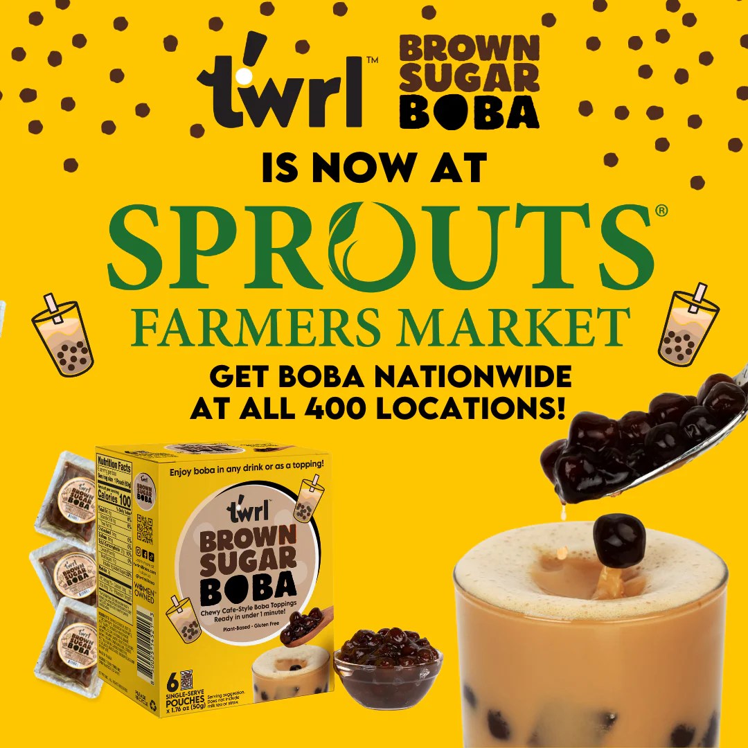 Twrl Milk Tea Introduces Its Bestselling Brown Sugar Boba to Sprouts F
