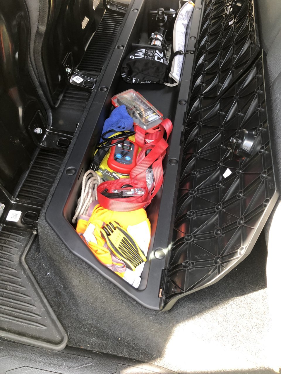 Toyota Back Seat Storage