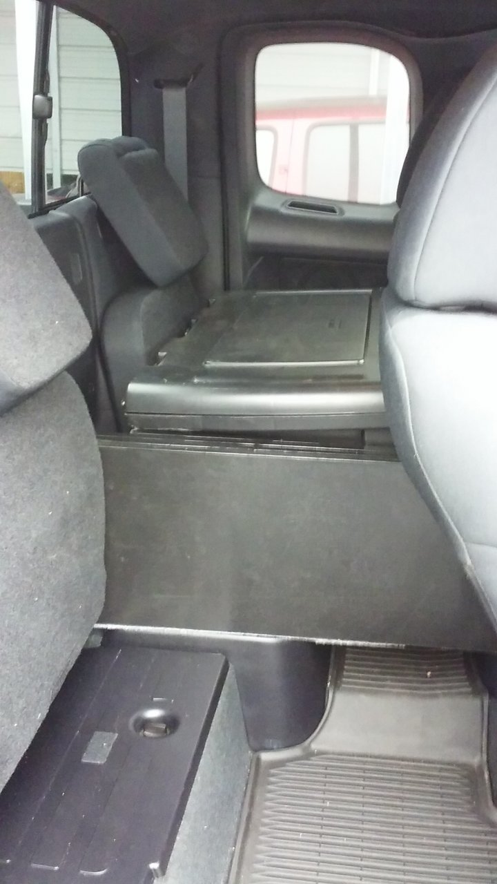 Here is my behind seat storage World