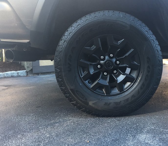 TRD Off Road Wheels Painted Black? World