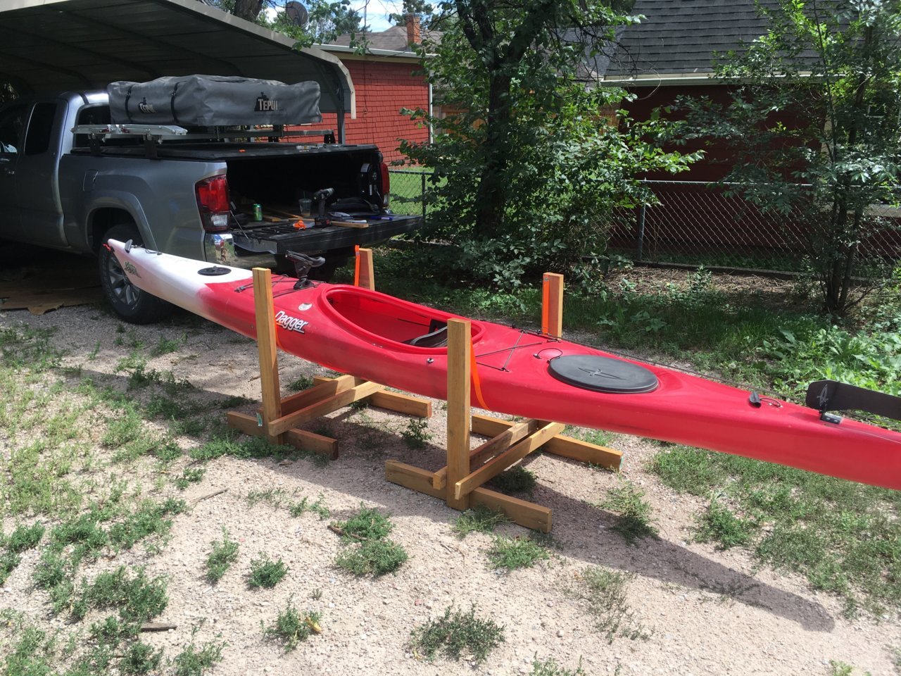 How I transport a 14' kayak with a RTT (and other tips) World