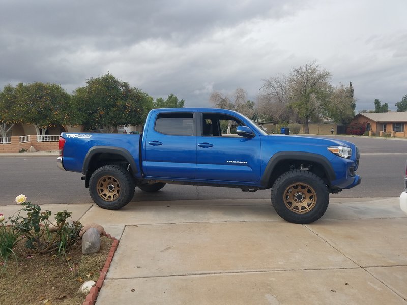 Bronze wheels on any color World