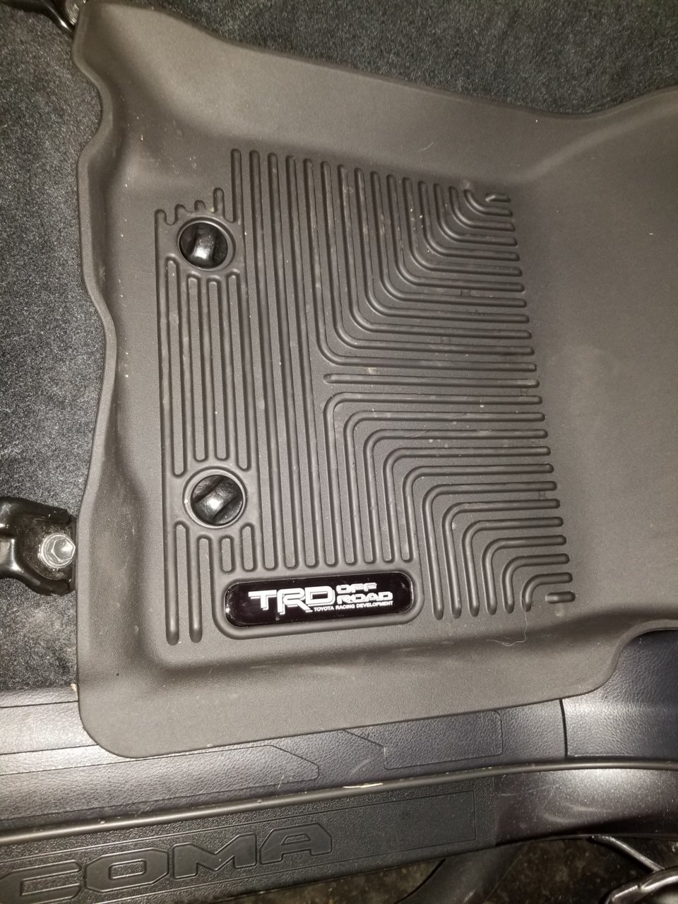 Carpet fully covered by WeatherTech floor mats? World
