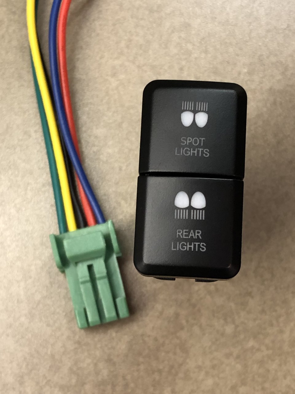 Toyota Zombe Lghts Push Button ON/Off Swtch | Fj cruser, Toyota tacoma, Lght traler