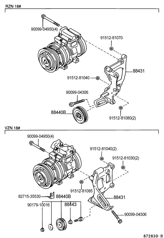 Idler pulley on AC Unit and Tensioner/adjustment bolt broke off in