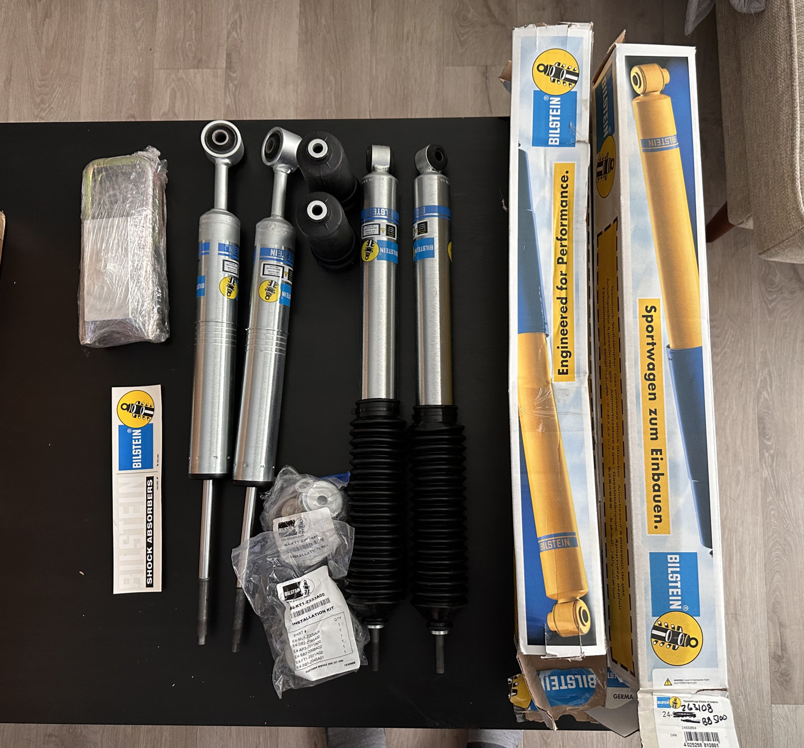 [Sold] Front & Rear Bilstein 5100 Shocks w/ 1.5" Toytec Block (Never