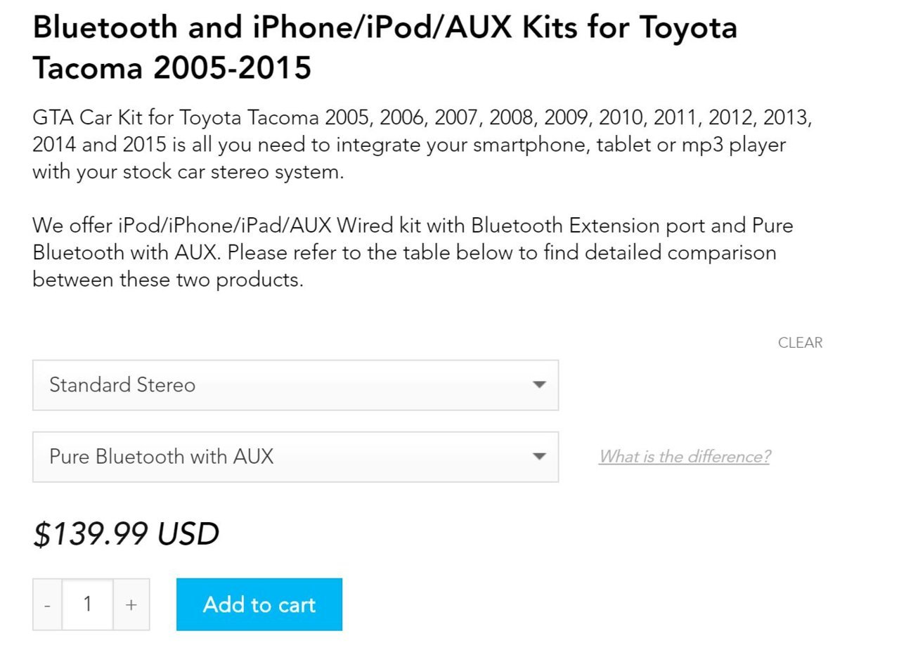 2nd Gen GTA Car Kit Bluetooth Adapter for OEM Headunits World