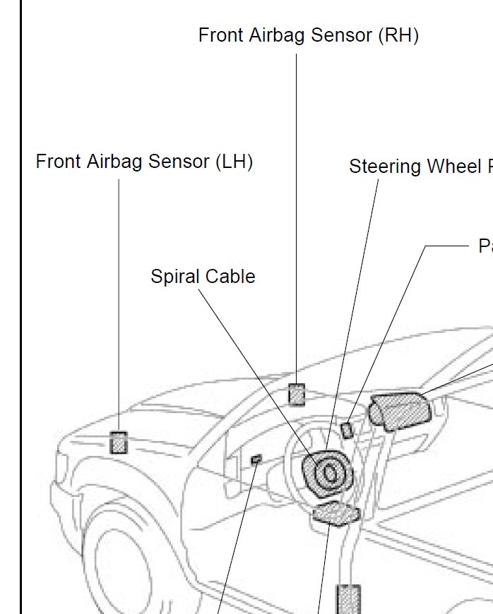 20052008 toyota front impact air bag sensor 8917304010 1b40
