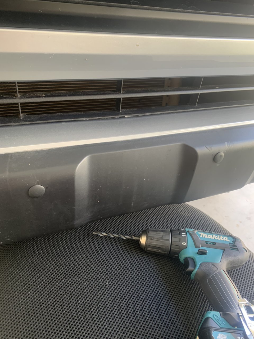 Front license plate holes World