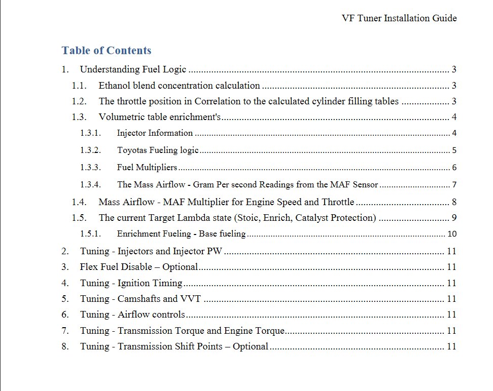 vF Tuner for the 3.5L Page 542 World