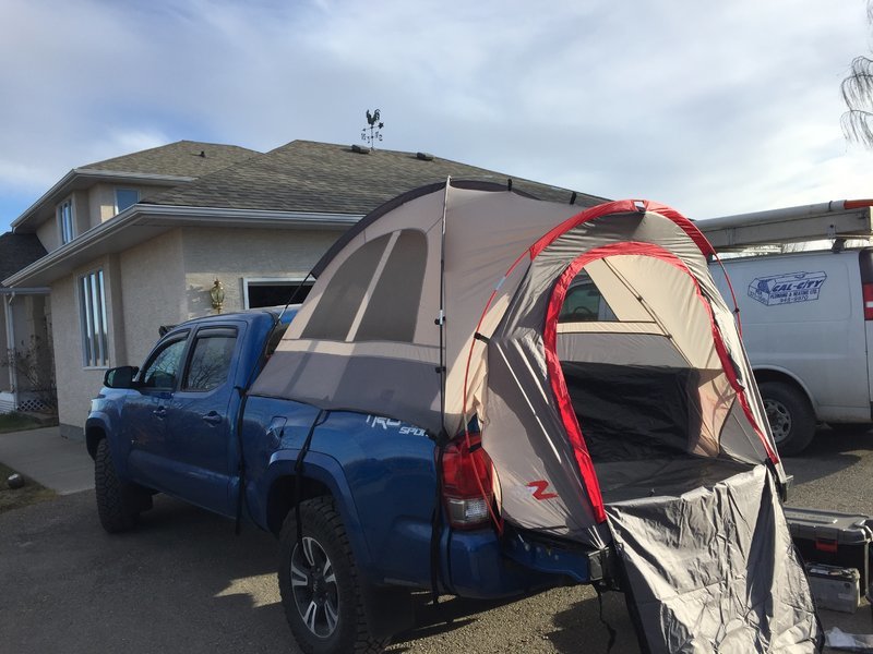 Truck tent installed! World