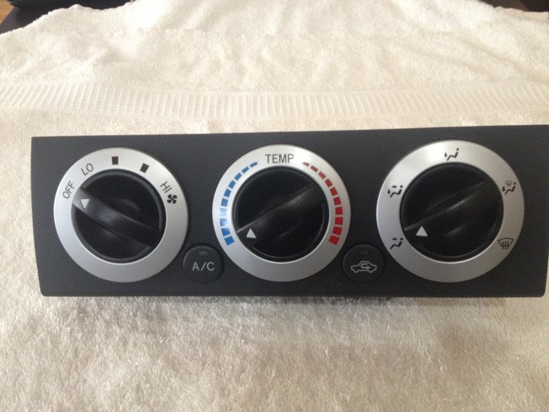 black HVAC temperature control module World