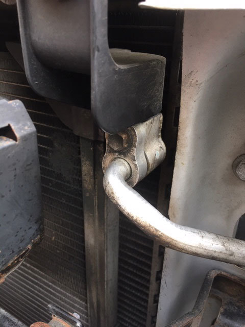 How do I go about fixing this leak at the A/C condenser? | Tacoma World