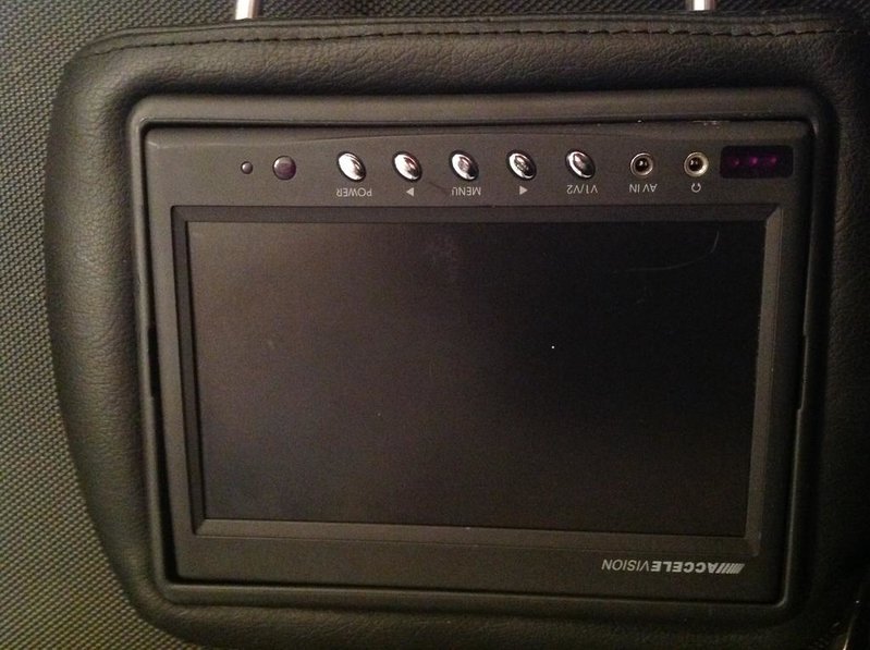 AccelVision DVD Headrests Rear Entertainment RCA Out from Stereo