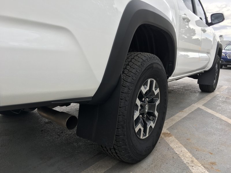 2017 TRD Off Road/low profile mud flaps World