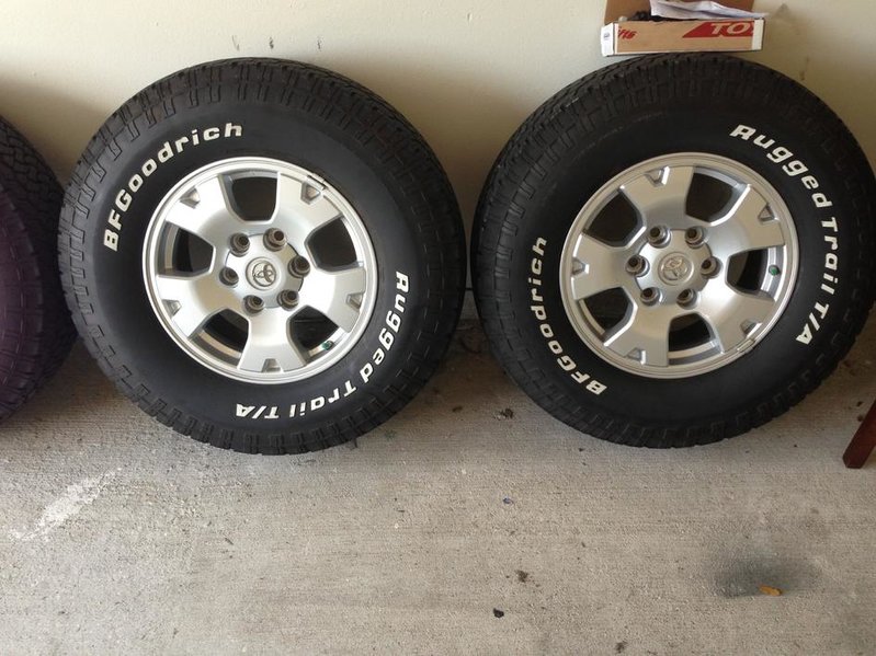 16" Stock TRD off road wheels and tires World