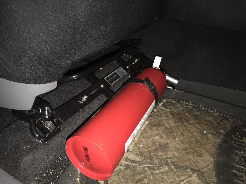 mounting a fire extinguisher World