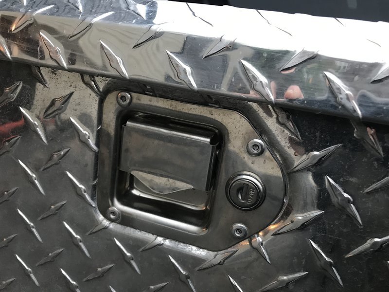 Kobalt aluminum tool box for truck bed. 100 bucks! World