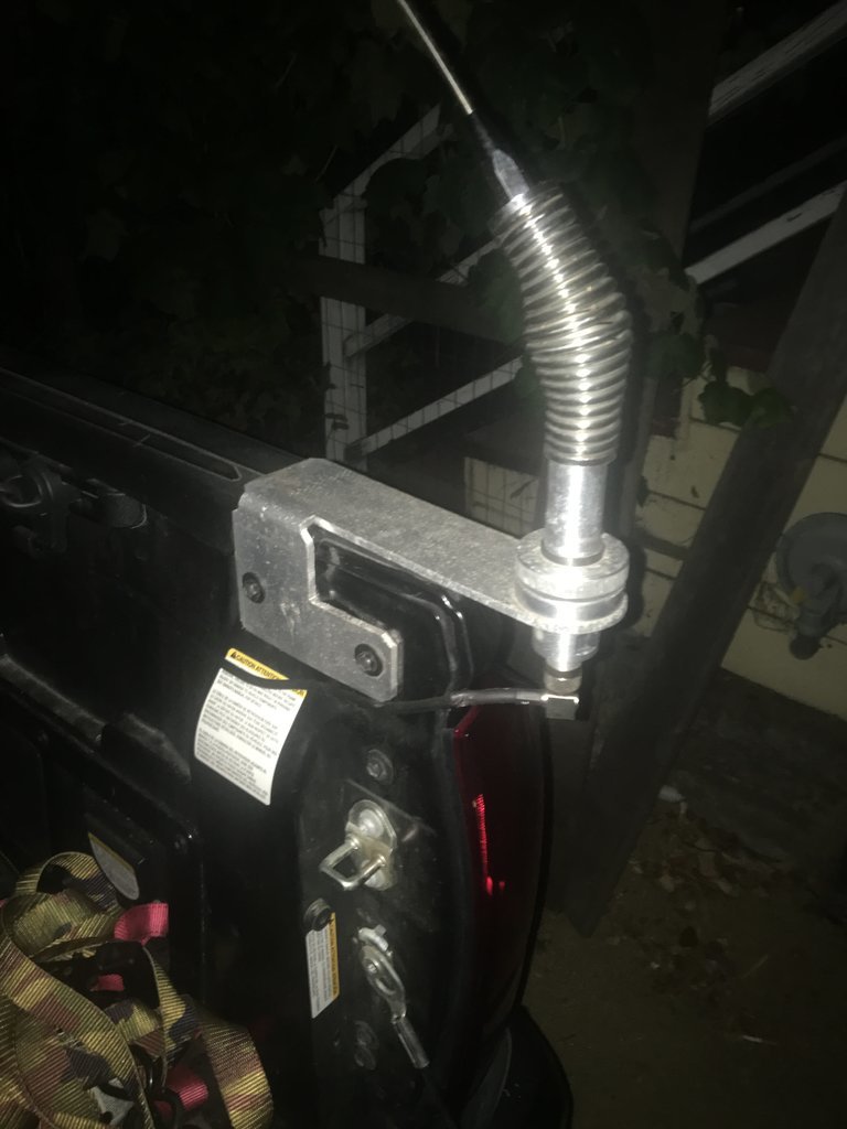 Ham radio antenna mount options w/ tonneau cover, not hood mounted