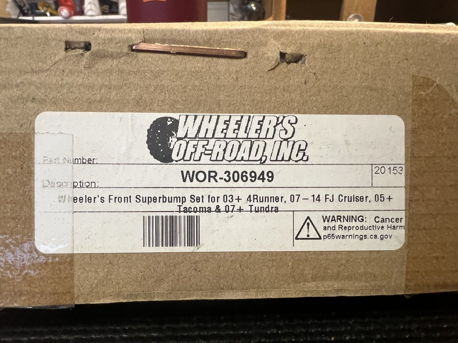 SOLD SOLD SOLD SOLD Wheelers Super Bumps (Front) 100 World