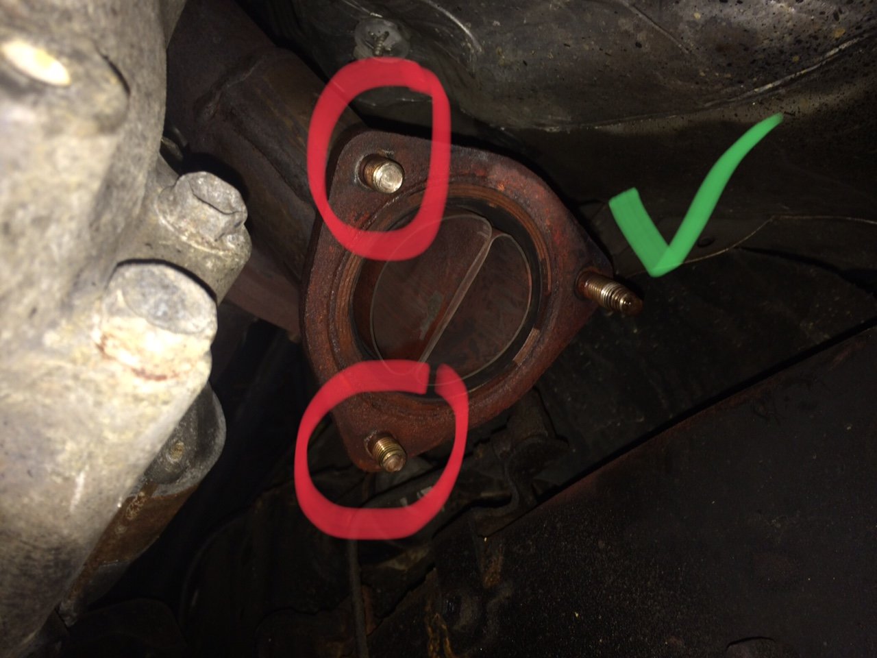 Studs broke on Exhaust Flange World